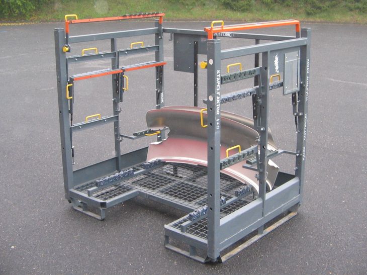 Transportgestell für Karosseriebauteile Aufnahme auf mehreren Etagen möglich
